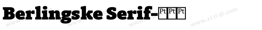 Berlingske Serif字体转换